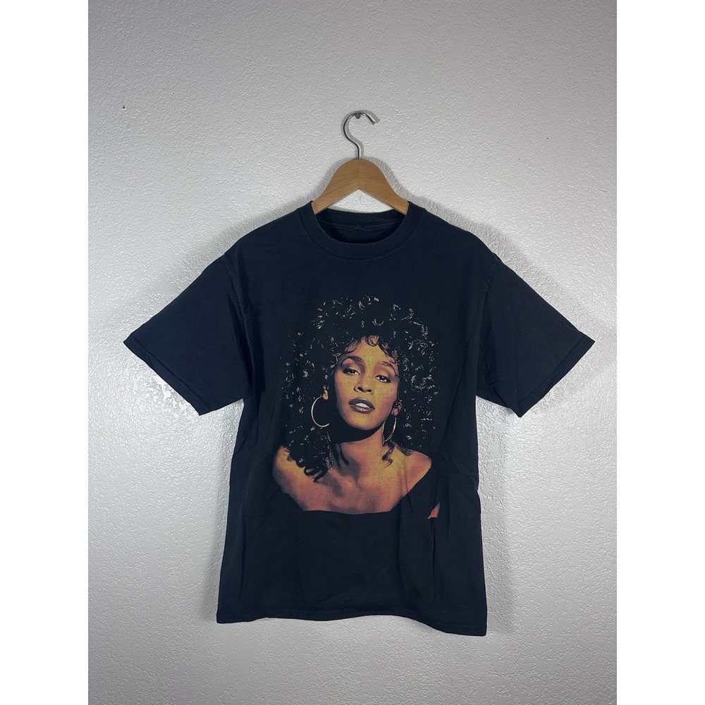 Whitney Houston Portrait Graphic T Shirt Music R&B Tee